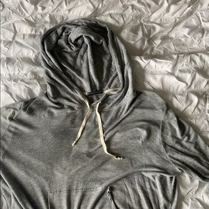 Loose Hooded Sweatshirt